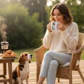 Niedlicher, der Kaffeemaschinen und Browns Beagle  Kaffeetasse