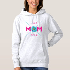 Niedlicher Design Text Beste Mama für alle Zeiten Hoodie