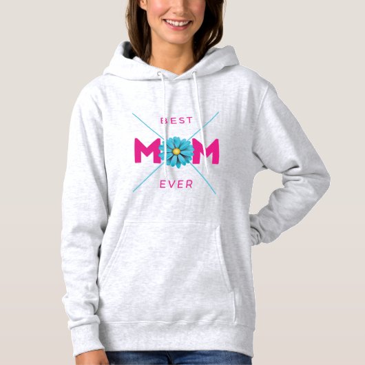 Niedlicher Design Text Beste Mama für alle Zeiten Hoodie (Vorderseite)