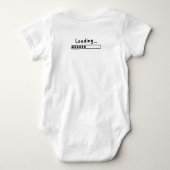 Niedlicher Design-Vater-Witze zum Vatertag Baby Strampler (Rückseite)