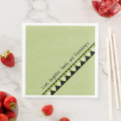 Niedlicher Designer für grün und schwarz Serviette (Beispiel)