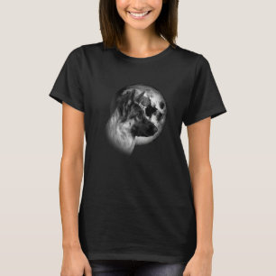 niedlicher deutscher Hirte mit Mondhund T-Shirt