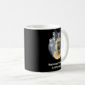 Niedlicher deutscher Hirte, weil die Therapie teue Kaffeetasse (VorderseiteRechts)