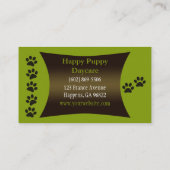 Niedlicher Deutscher Hirte Welpen Visitenkarte (Rückseite)