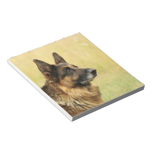 Niedlicher Deutscher HirtenNotepad Notizblock (angewinkelt)