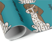 Niedlicher deutscher kurzhaariger geschenkpapier (Rolleneckpunkt)