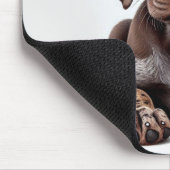Niedlicher deutscher Kurzzeitpuppy Mousepad (Ecke)