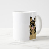 Niedlicher deutscher Schäferhund | Coole Haustierk Jumbo-Tasse (Vorderseite Rechts)