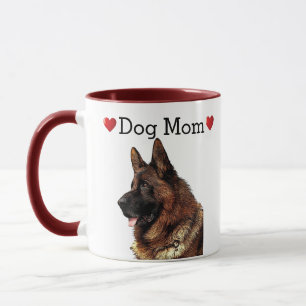 Niedlicher Deutscher Schäferhund Herzhund Mama Wel Tasse