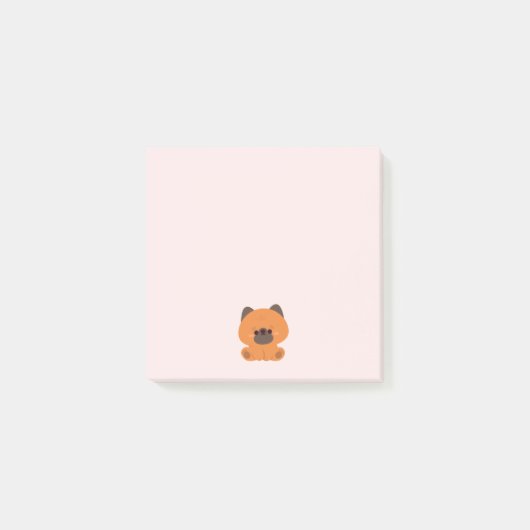 Niedlicher Deutscher Schäferhund Post-it Klebezettel (Vorderseite)
