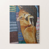 niedlicher deutscher Schäferhund Puzzle (Vertikal)