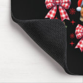 Niedlicher deutscher Schäferhund Red Kariert Coque Mousepad (Ecke)