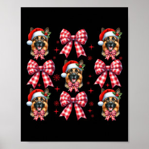 Niedlicher deutscher Schäferhund Red Kariert Coque Poster