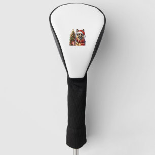 Niedlicher deutscher Schäferhund Weihnachtsmannmüt Golf Headcover