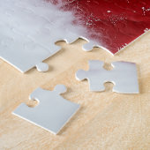 Niedlicher deutscher Schäferhund Welpenhund Weihna Puzzle (Seite)