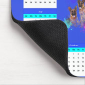 Niedlicher Deutscher Schäferhundkalender Mousepad (Ecke)