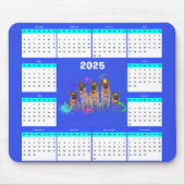 Niedlicher Deutscher Schäferhundkalender Mousepad (Vorne)