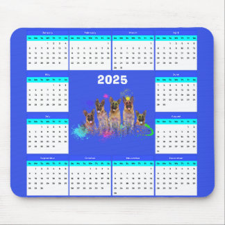 Niedlicher Deutscher Schäferhundkalender Mousepad