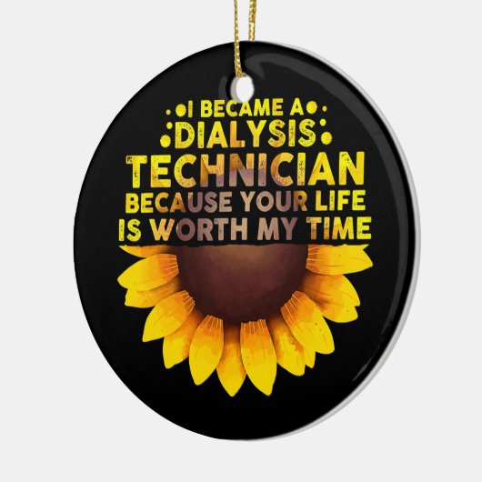 Niedlicher Dialysetechniker für Männer Frauen Keramik Ornament (Links)