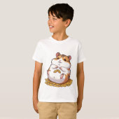Niedlicher dicker Hamster sitzt auf einem Haufen S T-Shirt (Vorne ganz)