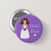 Niedlicher die Gruppen-Junggeselinnen-Abschied der Button (Vorne & Hinten)