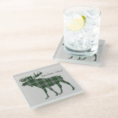 Niedlicher die Kap-Breton-Insel Elche Glasuntersetzer (Schrägansicht)