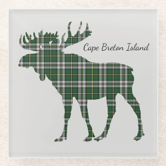 Niedlicher die Kap-Breton-Insel Elche Glasuntersetzer (Vorderseite)