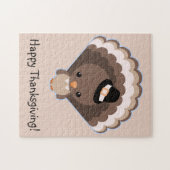 Niedlicher die Türkei-Erntedank-Tag Puzzle (Horizontal)