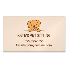 Niedlicher Dienst für Haustiere in Labrador Magnetische Visitenkarte