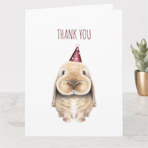 Niedlicher digitaler Bunny Dankeschön Karte