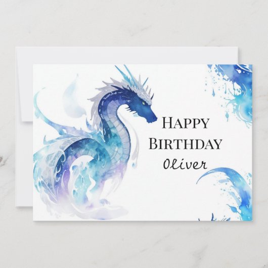 Niedlicher digitaler Drache Geburtstag Karte (Vorderseite)