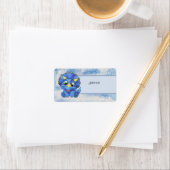 niedlicher Dino Adressaufkleber (Insitu)