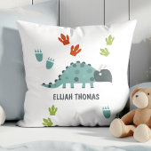 Niedlicher Dino Footprint Kissen