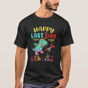 Niedlicher Dino-Glückwunsch Letzten Tag des 5. T-Shirt