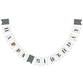 Niedlicher Dinosaur Jungle Watercolor Boy Happy Ge Wimpelkette