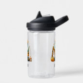 Niedlicher Dinosaurier auf dem Bagger Trinkflasche (Links)