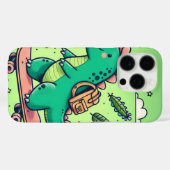 Niedlicher Dinosaurier auf einem Skateboard Case-Mate iPhone Hülle (Rückseite (Horizontal))