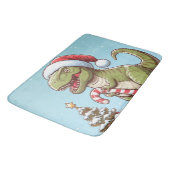 Niedlicher Dinosaurier aus Zuckerrohr Badematte (Schrägansicht)