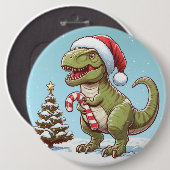 Niedlicher Dinosaurier aus Zuckerrohr Button (Vorne & Hinten)