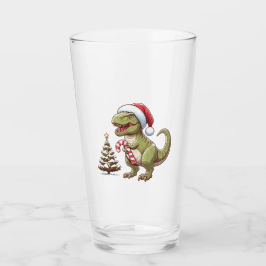Niedlicher Dinosaurier aus Zuckerrohr Glas (Vorderseite)
