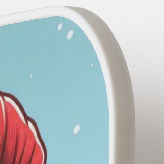 Niedlicher Dinosaurier aus Zuckerrohr Pickleball Schläger (Linke Seite)