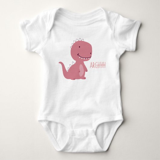 Niedlicher Dinosaurier Baby Strampler (Vorderseite)