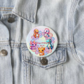 Niedlicher Dinosaurier Ballon School Kindergeburts Button (Beispiel)