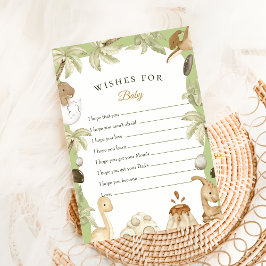 Niedlicher Dinosaurier Boy wünscht Baby Showcard Einladung