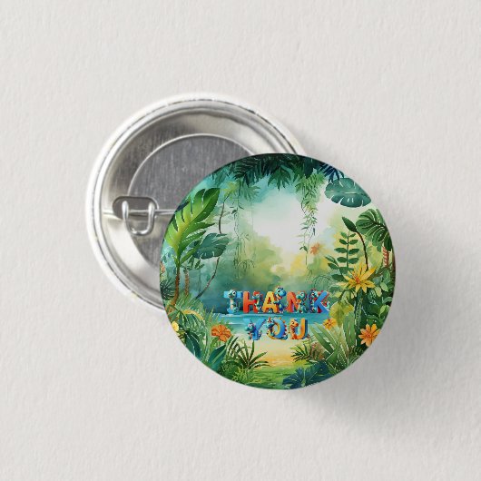 Niedlicher Dinosaurier-Button Button (Vorne & Hinten)