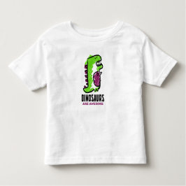 Niedlicher Dinosaurier-Cartoon Kleinkind T-shirt