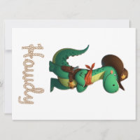 Niedlicher Dinosaurier/Cowboy