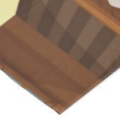 Niedlicher Dinosaurier/Cowboy Tischdecke (Schrägansicht)