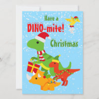 Niedlicher Dinosaurier Dino-mite Weihnachtsflat