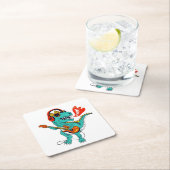 Niedlicher Dinosaurier, Dinosaurier-Geschenke, Fun Rechteckiger Pappuntersetzer (Vor Ort)